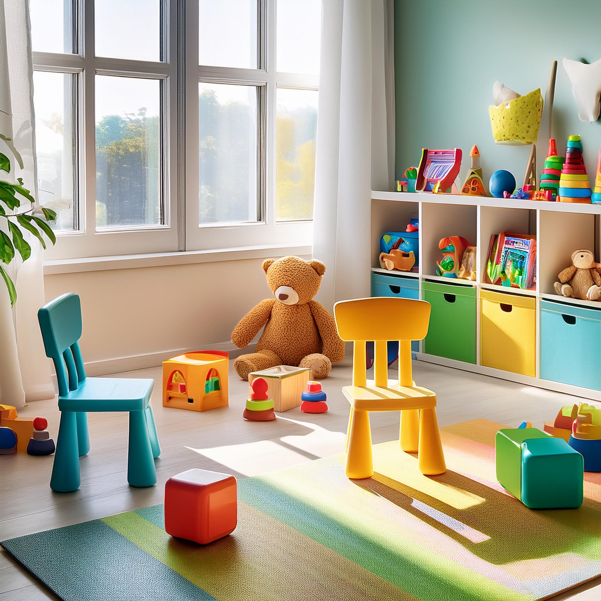 Kinderwagen mit eingebauten Spielzeugen für Babys