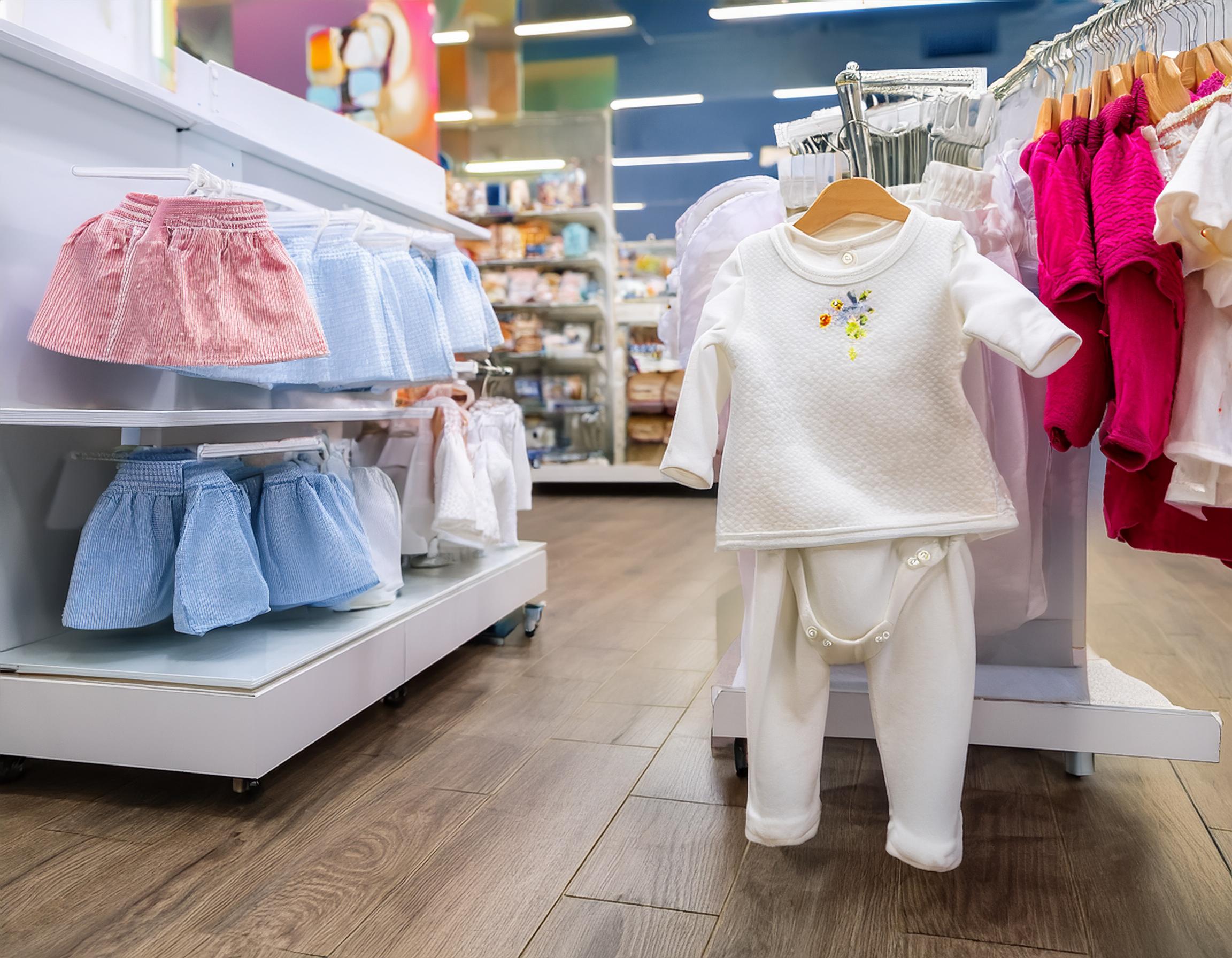 Elegante Babybekleidung in sanften Farben